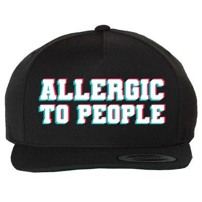 Allergic To People Allergy Allergic Rhinitis Gift Wool Snapback Cap