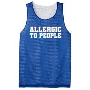 Allergic To People Allergy Allergic Rhinitis Gift Mesh Reversible Basketball Jersey Tank