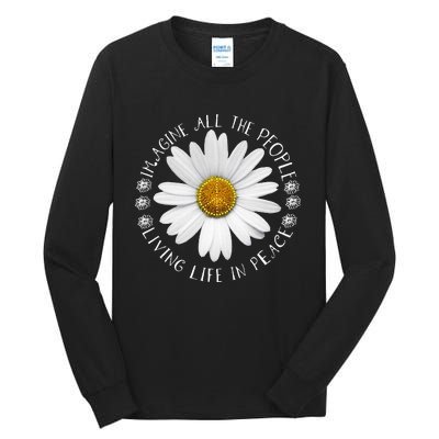 All The People Imagine Living Life In Peace Tall Long Sleeve T-Shirt