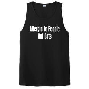 Allergic To People Not Cats Funny Cat Gift PosiCharge Competitor Tank