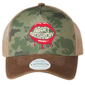 Abort The Patriarchy Female Empowerment Red Lips Legacy Tie Dye Trucker Hat