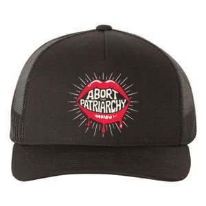 Abort The Patriarchy Female Empowerment Red Lips Yupoong Adult 5-Panel Trucker Hat