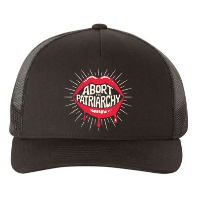 Abort The Patriarchy Female Empowerment Red Lips Yupoong Adult 5-Panel Trucker Hat