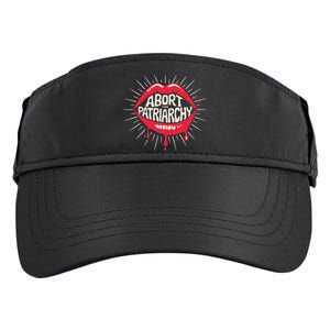 Abort The Patriarchy Female Empowerment Red Lips Adult Drive Performance Visor