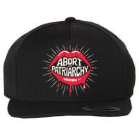 Abort The Patriarchy Female Empowerment Red Lips Wool Snapback Cap