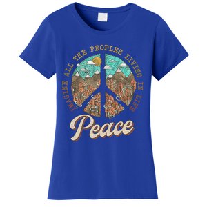 All The People Imagine Living Life In Peace Meaningful Gift Women's T-Shirt