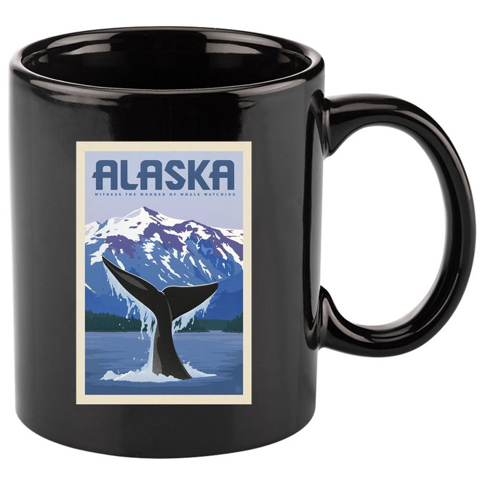 Alaska Travel Poster 11oz C Handle Ceramic Mug