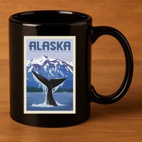 Alaska Travel Poster 11oz C Handle Ceramic Mug