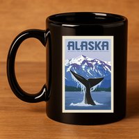 Alaska Travel Poster 11oz C Handle Ceramic Mug