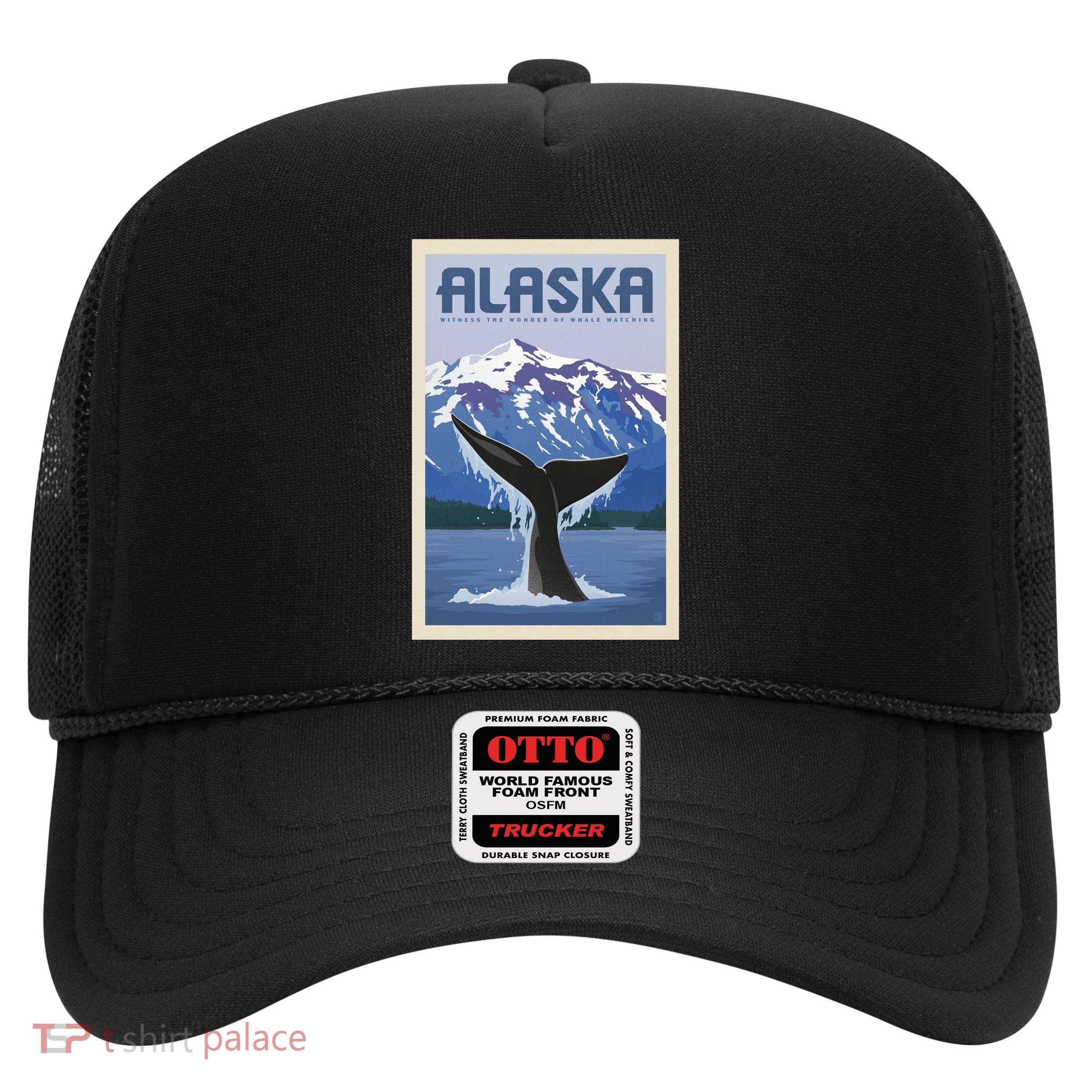 Alaska Travel Poster Trucker Hat
