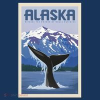 Alaska Travel Poster Performance Shirt