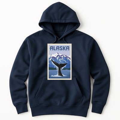 Alaska Travel Poster Hoodie