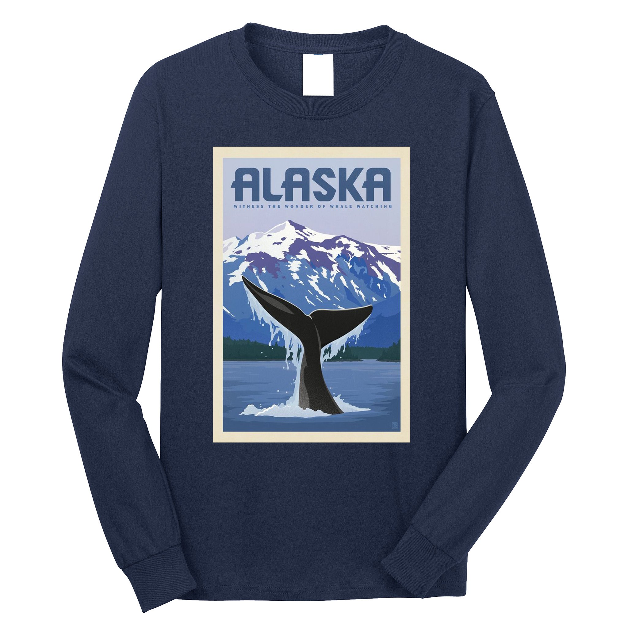 Alaska Travel Poster Long Sleeve Shirt