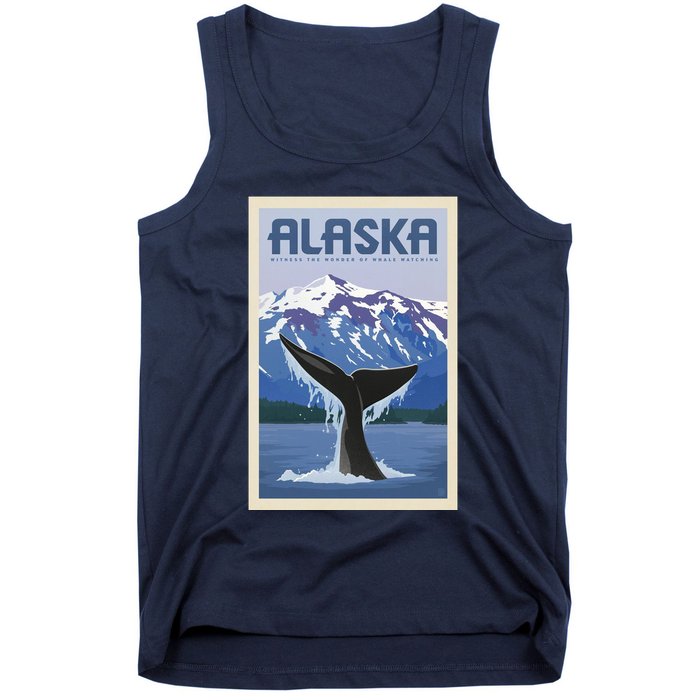 Alaska Travel Poster Tank Top