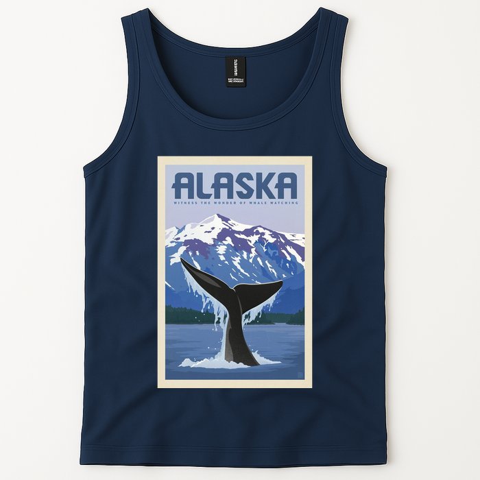 Alaska Travel Poster Tank Top