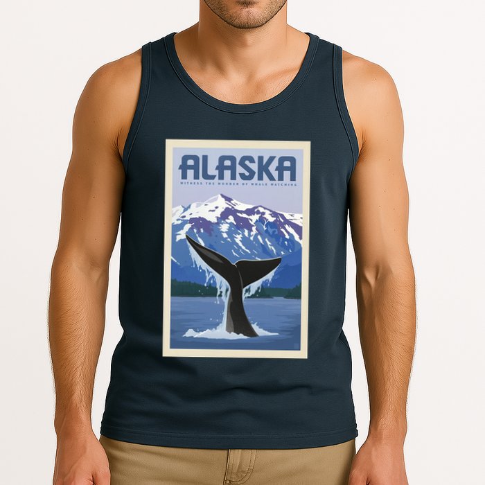 Alaska Travel Poster Tank Top