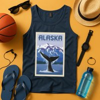 Alaska Travel Poster Tank Top