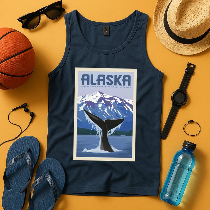 Alaska Travel Poster Tank Top