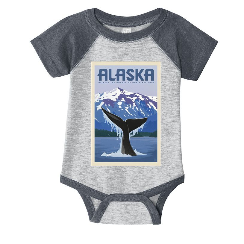 Alaska Travel Poster Infant Baby Jersey Bodysuit