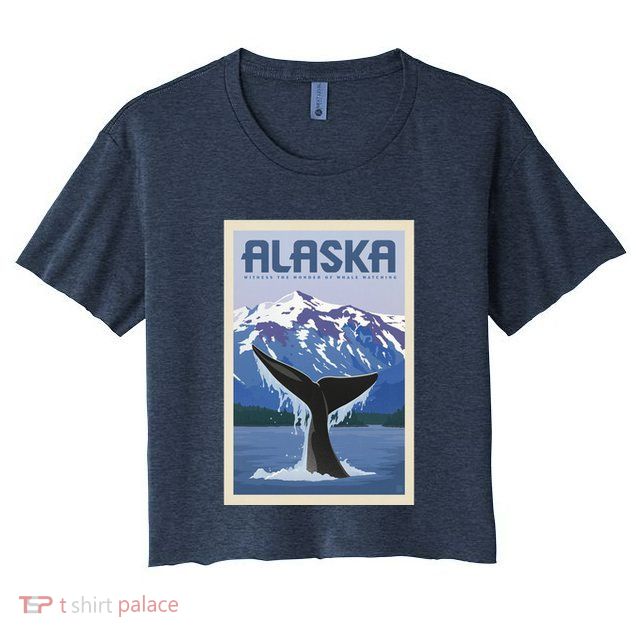 Alaska Travel Poster Crop Top