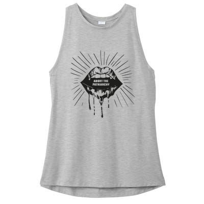 Abort The Patriarchy Ladies PosiCharge Tri-Blend Wicking Tank