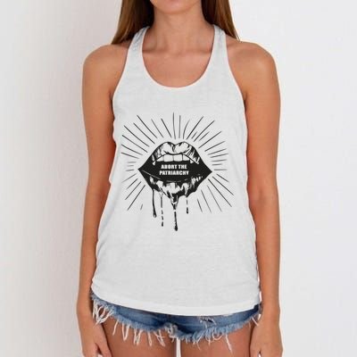 Abort The Patriarchy Women's Knotted Racerback Tank