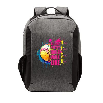 All The Pretty Girl Walk Like This Softball Player Vector Backpack