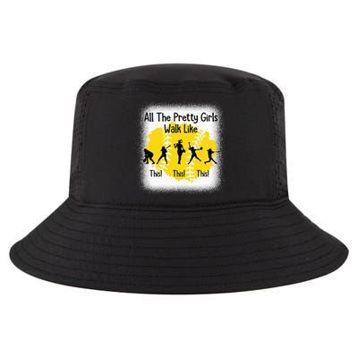 All The Pretty Girl Stroll Like This Funny Softball Walk Cool Comfort Performance Bucket Hat