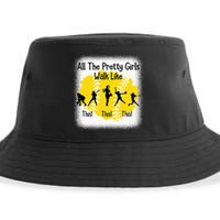 All The Pretty Girl Stroll Like This Funny Softball Walk Sustainable Bucket Hat