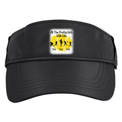 All The Pretty Girl Stroll Like This Funny Softball Walk Adult Drive Performance Visor