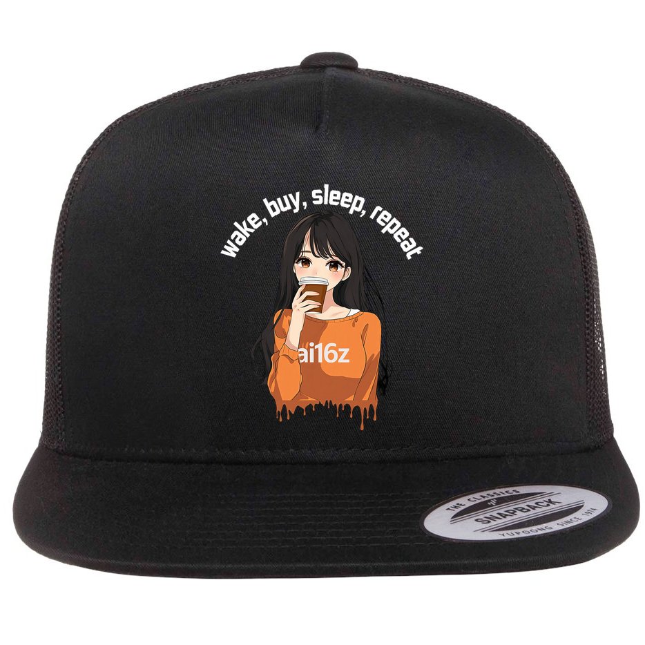 Ai16z The Pioneering Aidao Ai Agent Flat Bill Trucker Hat