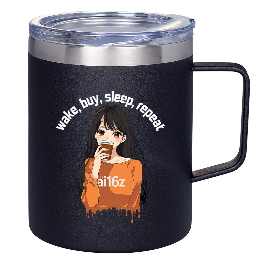 Ai16z The Pioneering Aidao Ai Agent 12oz Stainless Steel Coffee Mug