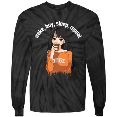 Ai16z The Pioneering Aidao Ai Agent Tie-Dye Long Sleeve Shirt