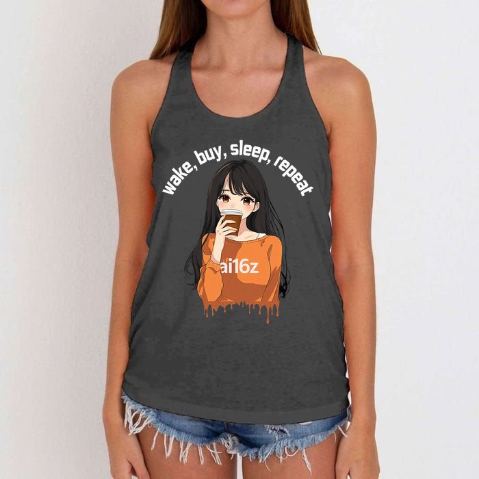 Ai16z The Pioneering Aidao Ai Agent Women's Knotted Racerback Tank