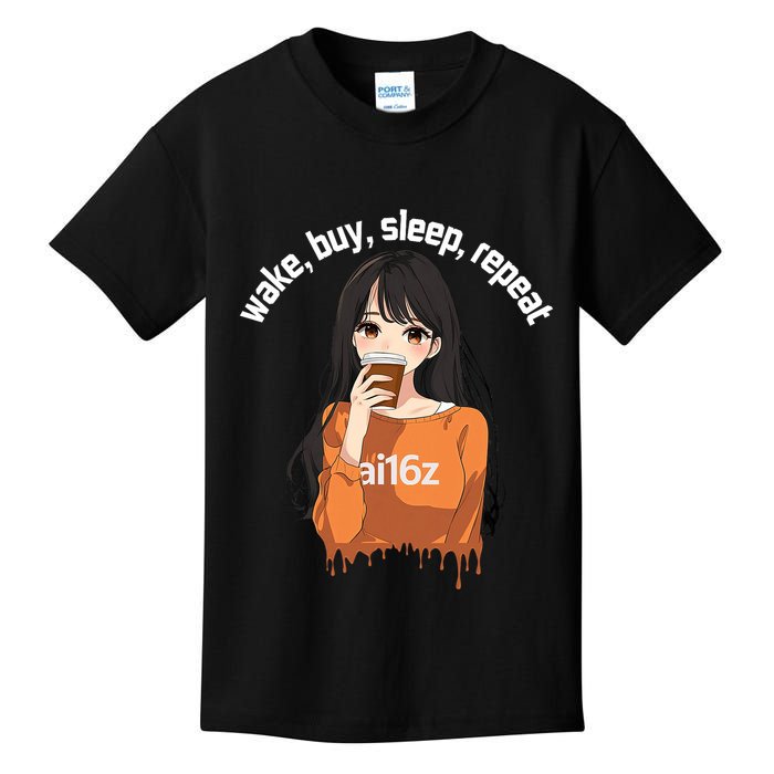 Ai16z The Pioneering Aidao Ai Agent Kids T-Shirt