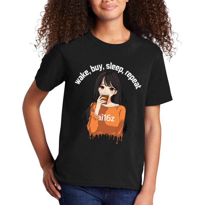 Ai16z The Pioneering Aidao Ai Agent Kids T-Shirt