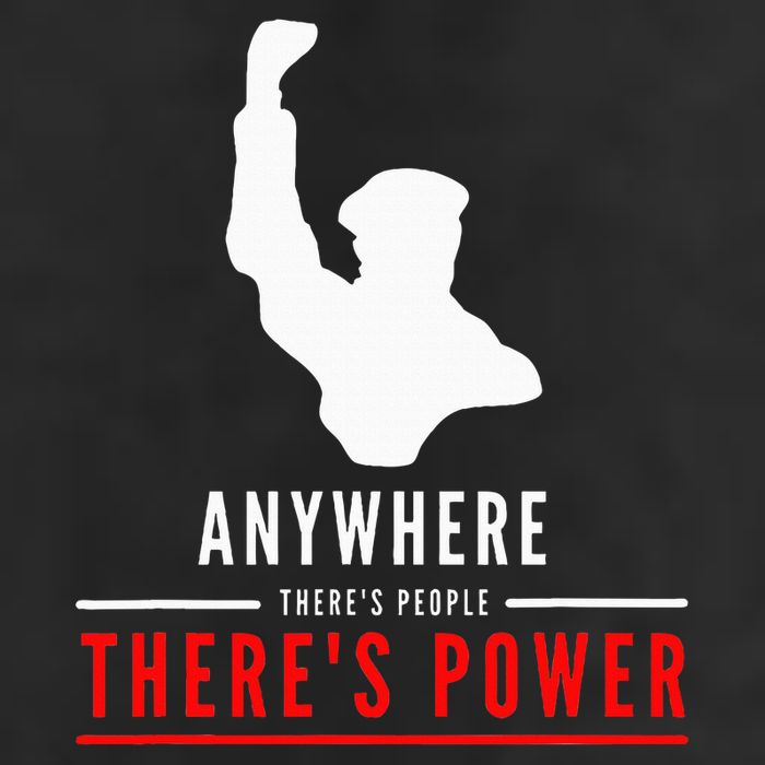 Anywhere There's People, There's Power Golf Towel