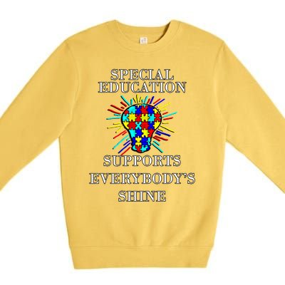 Autism Teacher Quote Special Education Support Awareness Gift Premium Crewneck Sweatshirt