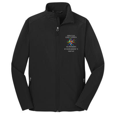 Autism Teacher Quote Special Education Support Awareness Gift Core Soft Shell Jacket