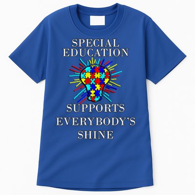 Autism Teacher Quote Special Education Support Awareness Gift Tall T-Shirt