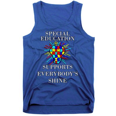 Autism Teacher Quote Special Education Support Awareness Gift Tank Top