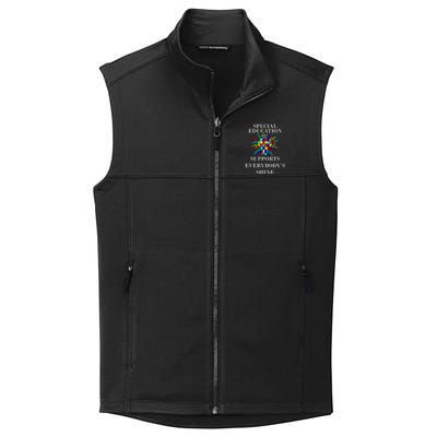 Autism Teacher Quote Special Education Support Awareness Gift Collective Smooth Fleece Vest