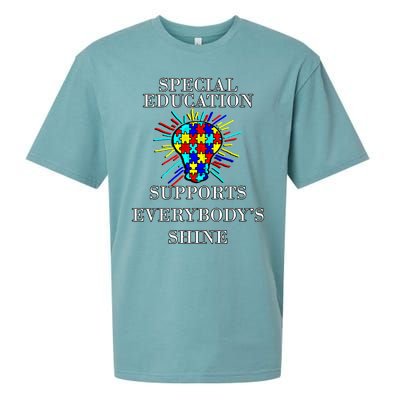 Autism Teacher Quote Special Education Support Awareness Gift Sueded Cloud Jersey T-Shirt