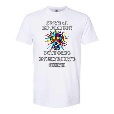 Autism Teacher Quote Special Education Support Awareness Gift Softstyle CVC T-Shirt