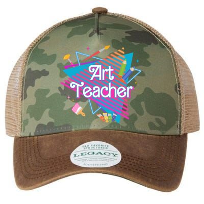 Art Teacher Retro Gift Legacy Tie Dye Trucker Hat