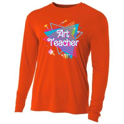 Art Teacher Retro Gift Cooling Performance Long Sleeve Crew