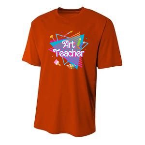 Art Teacher Retro Gift Youth Performance Sprint T-Shirt