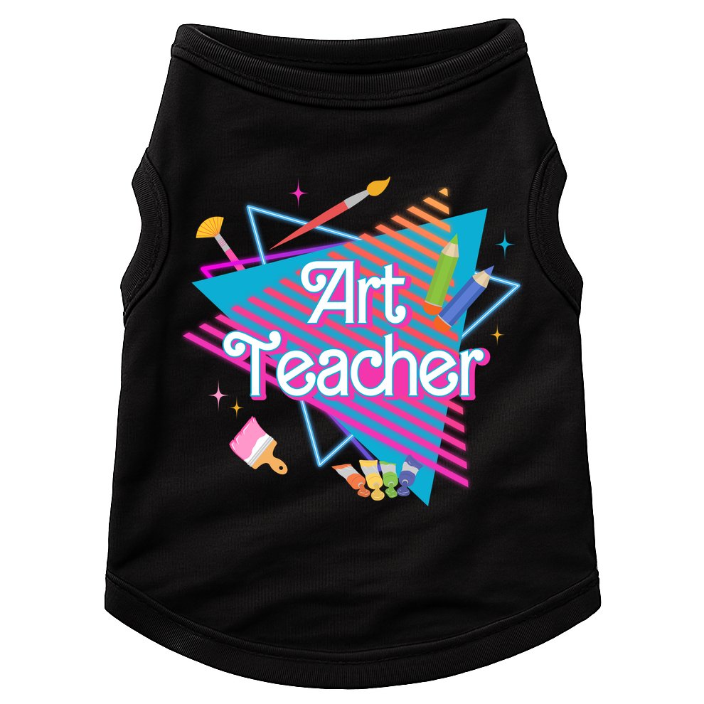 Art Teacher Retro Gift Doggie Tank