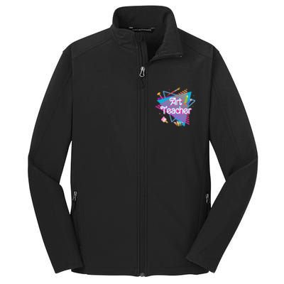 Art Teacher Retro Gift Core Soft Shell Jacket