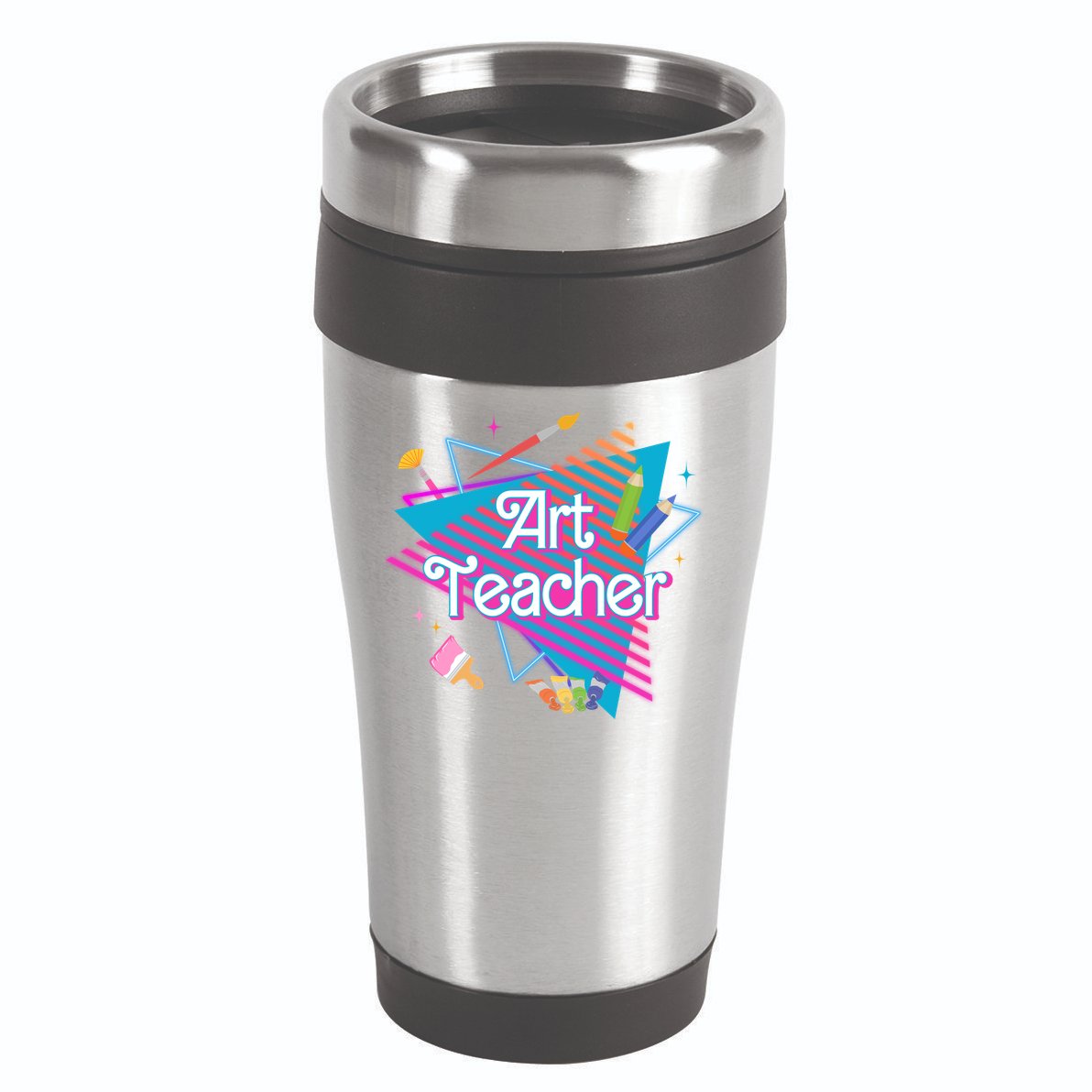 Art Teacher Retro Gift 16oz Travel Tumbler